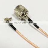 Wholesale New N Male-Ts9 Male Right Angle Pigtail Cable RG316 50-1.5 Silver 20cm thumbnail-1