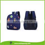 High Quality Cotton Canvas Carton Badge Kids School Bag