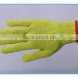 high quality 10G knitted yellow yarn industrial cotton gloves