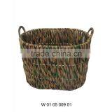 Water Hyacinth Storage Baskets with 2 Handles / Storage Bin