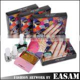Newest Nail Transfer Foil With Polish Set thumbnail-1