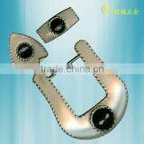 Beaded Pin Belt Buckle With Clip