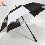 Double Canopy Rainy Golf Umbrella With Rubber Handle thumbnail-1