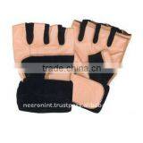 Men Leather Weight Lifting Gloves