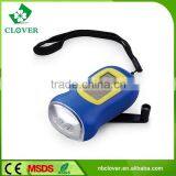 New Design ABS Material Dynamo 3 LED Mini Hand Crank Flashlight thumbnail-2