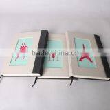 Fabric Cloth Note Books Printing Wholesale Spiral Notebook Paper Notebook Custom Made Print thumbnail-3