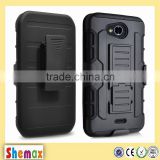 Tactical Hybrid Armor Case 2-in-1 Dual Layer Protector with Kickstand and Holster Combo For Kyocera Hydro Wave C6740