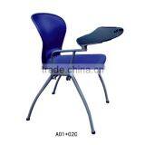 Student Chair With Writing Pad Powerful Furniture School Plastic Chair for Sale A01+02C thumbnail-3