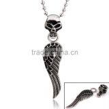Fashion Stock Stainless Steel Skull Design With Wing FP50019 thumbnail-1