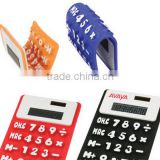 High quality flexible silicone calculator /silicone solar calculator/flexible rubber calculator