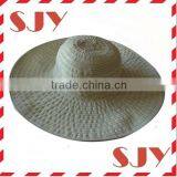 Large Wide Brim Woven Paper Flowers Sombrero Straw Hat thumbnail-2