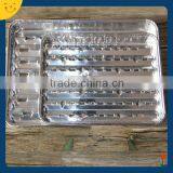 Disposable Square Holed Aluminum Foil Grill With Elegant Embossed Design for Newfashioned Korea Meat Roasting and Food Bbq thumbnail-4