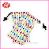 Coloful Heat Transfer Printing Soft Microfiber Bag for Mobile Phone /charger thumbnail-2