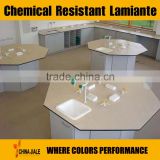 chemical resistant HPL laminate for LAB bench
