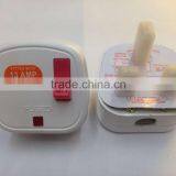 New Products 2016 uk 3 Pin 13a Plug With Switch and LED Light uk Power Plug BS1363