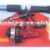 telescopic rod reel fishing combo