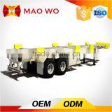 Plate Semi Trailer and Tri-axle 20ft Flatbed Trailer With Container Lock for Sale thumbnail-4