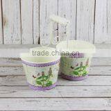 2015 New Design Paper Decal Metal Garden Pails Wholesale thumbnail-1