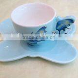 NEW BONE CHINA CUP AND SAUCER thumbnail-3