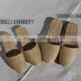 Indoor Salon Handicraft Natural Material Bulrush Straw Slipper thumbnail-1