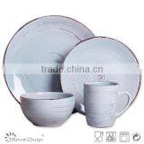 Retro Antique Finished Stoneware Dinner Set 18pcs thumbnail-2