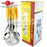 OEM Modern Stainless Steel Kitchen Cooking Utensil Essentials Cook Tools 6 Piece Set thumbnail-1