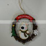 Christmas Wooden Wreath Decoration JA02-12002A thumbnail-1