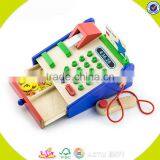 Wholesale Role Play Wooden Cash Register Toy Funny Kids Wooden Cash Register Popular Children Wooden Cash Register W10A007 thumbnail-4