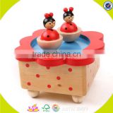 wholesale baby wooden music box toy popular kids wooden music box toy best sale children wooden music box toy W07B001