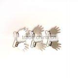 3/4inch PALM Design High Quality Metal Suspender Clip With Plastic Teeth Inside for Garment thumbnail-3