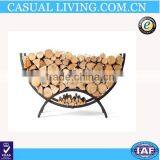 High Quality Iron 5 Foot Crescent Fire Log Holder thumbnail-1