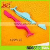 Colorful Rubber Plastic Material Multifunctional Eyebrow Tweezer Popular Used for Beauty Salon thumbnail-1