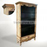 Cabinet Empire Cream Antique Mahogany Wood Furniture, Indonesian Wooden Furniture Handame Production thumbnail-1