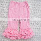 Best Selling Solid Color Baby Girls Fall Ruffle Pants thumbnail-4