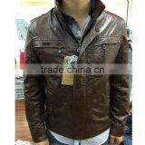 Factory Supply Plus Size PU Apparel Stock Jacket thumbnail-1