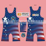 2016 Custom Wrestling Singlets With Your Own Design, High Quality Sublimation Printing With Best Ink thumbnail-1