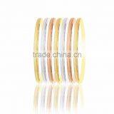 Three Tone Plated 3 MM Seminario Bangles thumbnail-1