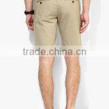 Mens Summer Khaki Office Stylish Woven Fashion Design Shorts thumbnail-2