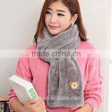 Women Scarf Imiation Fur Plush Neckerchief Girl Shawl Winter Warm Scarves Female Shawl Scarf Lovely Bear Neck Warmer thumbnail-4