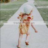 Baby Boutique Wholesale Baby Wear Clothes Best Quality Linen Fabric Baby Romper thumbnail-1
