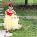Pure White Tulle Girl Crochet Tutu Dress Beautiful Puffy Baby Dance Dress thumbnail-5