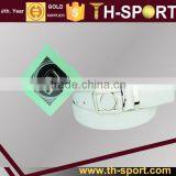 Fashion White Synthetic Leather Golf Belt With a Ball Marker thumbnail-1