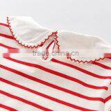 Wholesale Lovely Cotton Children Girl Stripe T-shirt Casual Children Wear thumbnail-3