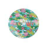 Wood Cabochon Round Multicolor Skull Halloween Pattern 30.0mm, 50 PCs thumbnail-1