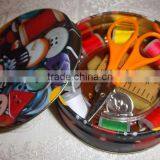Round Sewing Kit in Tin thumbnail-1