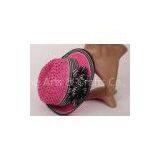 Rose Red / Orange Straw Sun Hats With 5cm Brim , Church Paper String Hats thumbnail-1