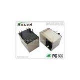 Gigabit Vertical Rj45 Jack With Transformer and LEDs