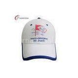 White Sport Velcro Cotton Baseball Caps Customizable Baseball Caps thumbnail-1