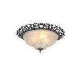 35cm Dia Wrought Iron Ceiling Chandelier Zinc Ceiling Lamp E27 Light Base AC