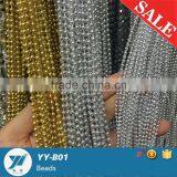 Round Beads, Golden Color, Silver Color Garment Beads thumbnail-1